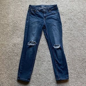 Jennifer Lopez Cropped Skinny Jeans